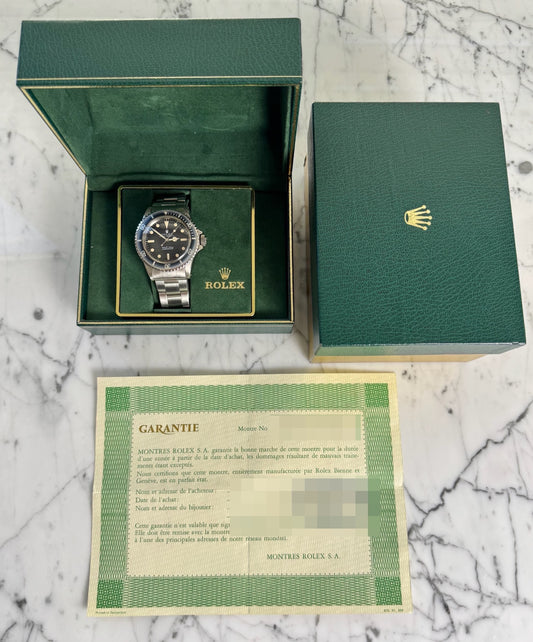 Rolex Submariner No Date 5513 Feet First Faded Blue Insert 1971 (Full-Set/Serviced)