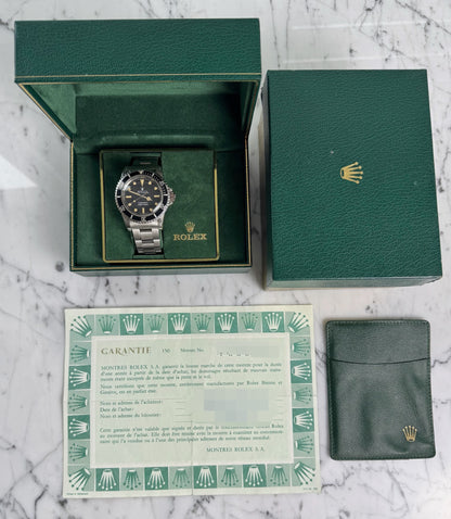 Rolex Submariner (No Date) 5513 Maxi Dial Yellow Patina 1982 (Full-Set/Unpolished/Serviced)