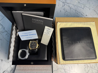 Panerai Radiomir Base PAM231 Rose Gold 45 Black Dial 2010 (Full-Set/Unpolished)