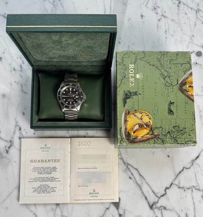 Rolex Submariner Date 1680 Red Yellow Patina 1972 (Full-Set/Serviced)