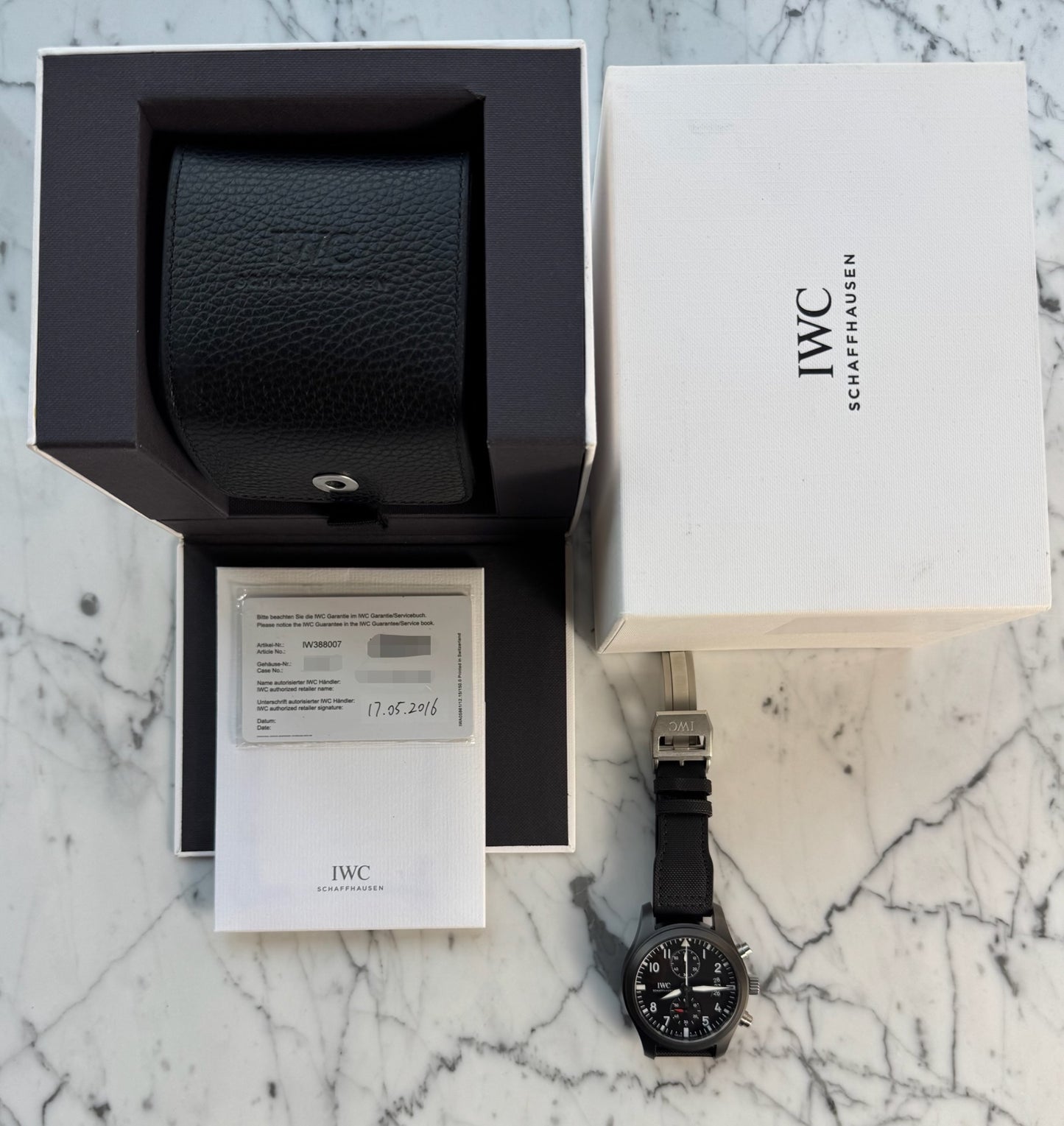 IWC Pilot Chronograph Top Gun Black Ceramic 46 2016 (Full-Set/Mint)