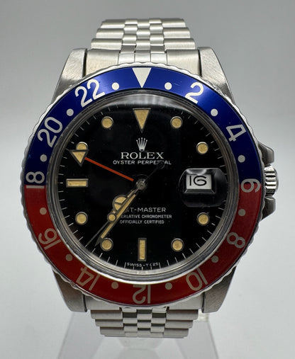 Rolex GMT-Master 16750 Jubilee Pepsi Yellow Patina 1984 (Serviced)