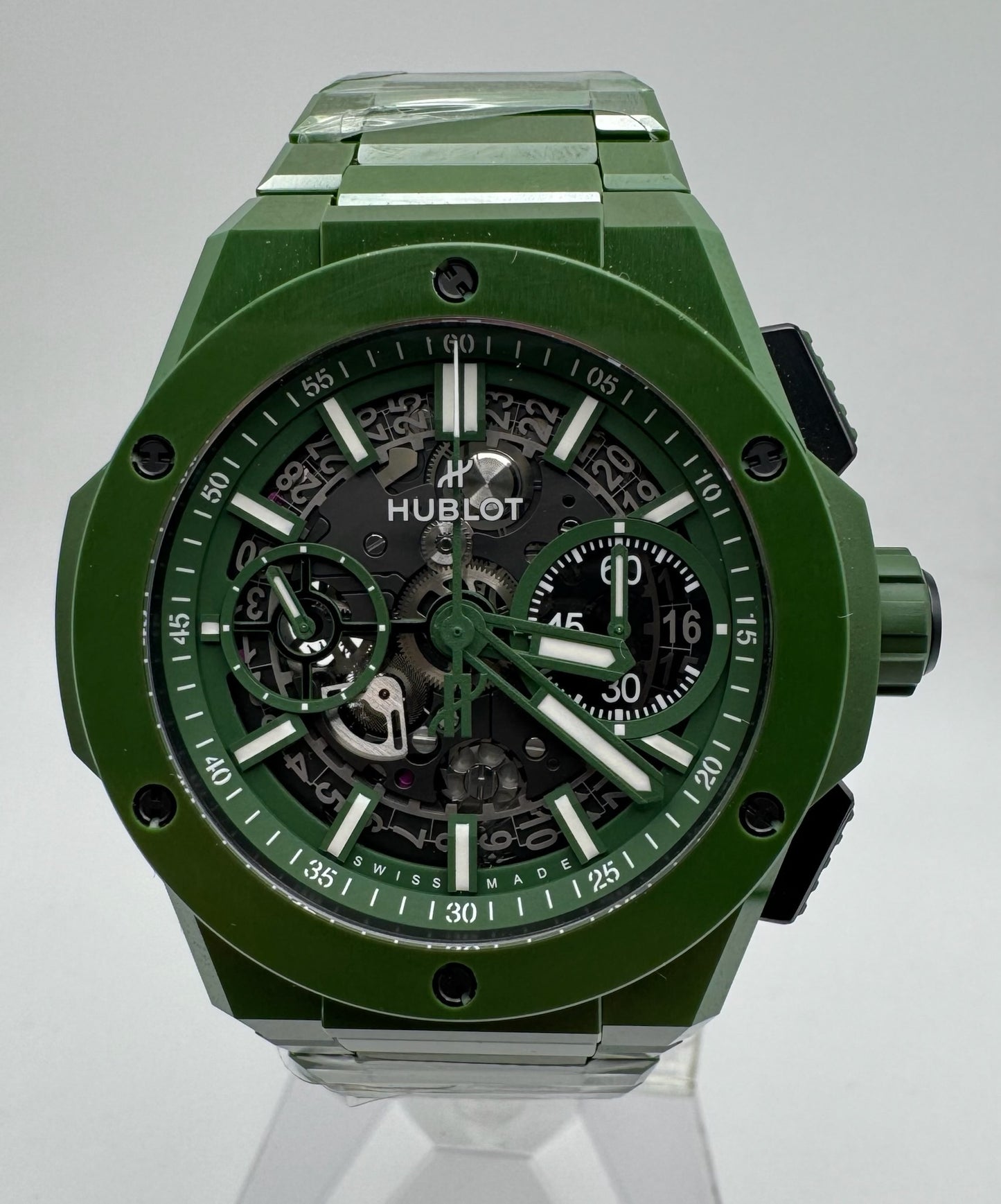 Hublot Big Bang Unico Full Green Ceramic 42 Skeleton Dial Limited Edition 250pcs 2022 (Papers/Mint)