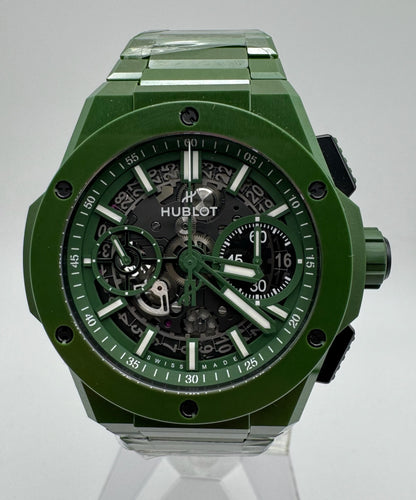 Hublot Big Bang Unico Full Green Ceramic 42 Skeleton Dial Limited Edition 250pcs 2022 (Papers/Mint)