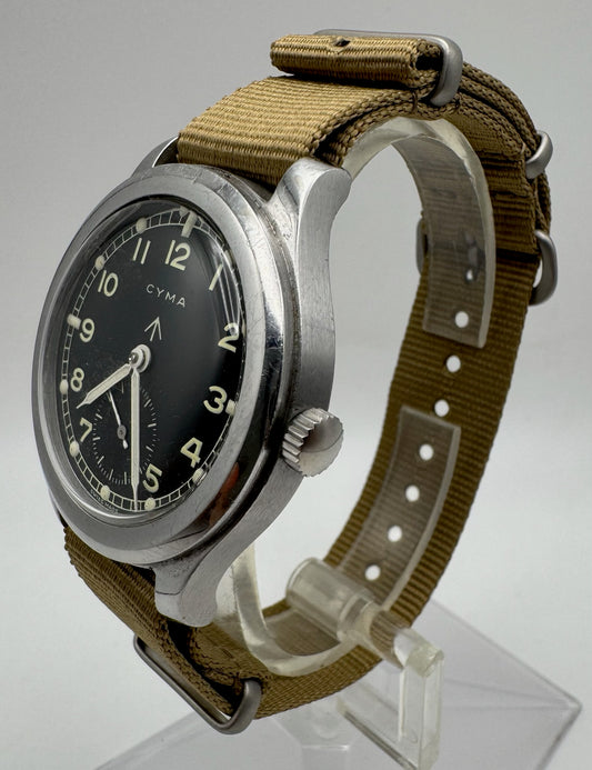 Cyma Dirty Dozen WWII Military 38 Service Dial 1943 (Unpolished)