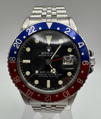 Rolex GMT-Master 1675 MK4 Pepsi Jubilee Vintage 1978 (Serviced)