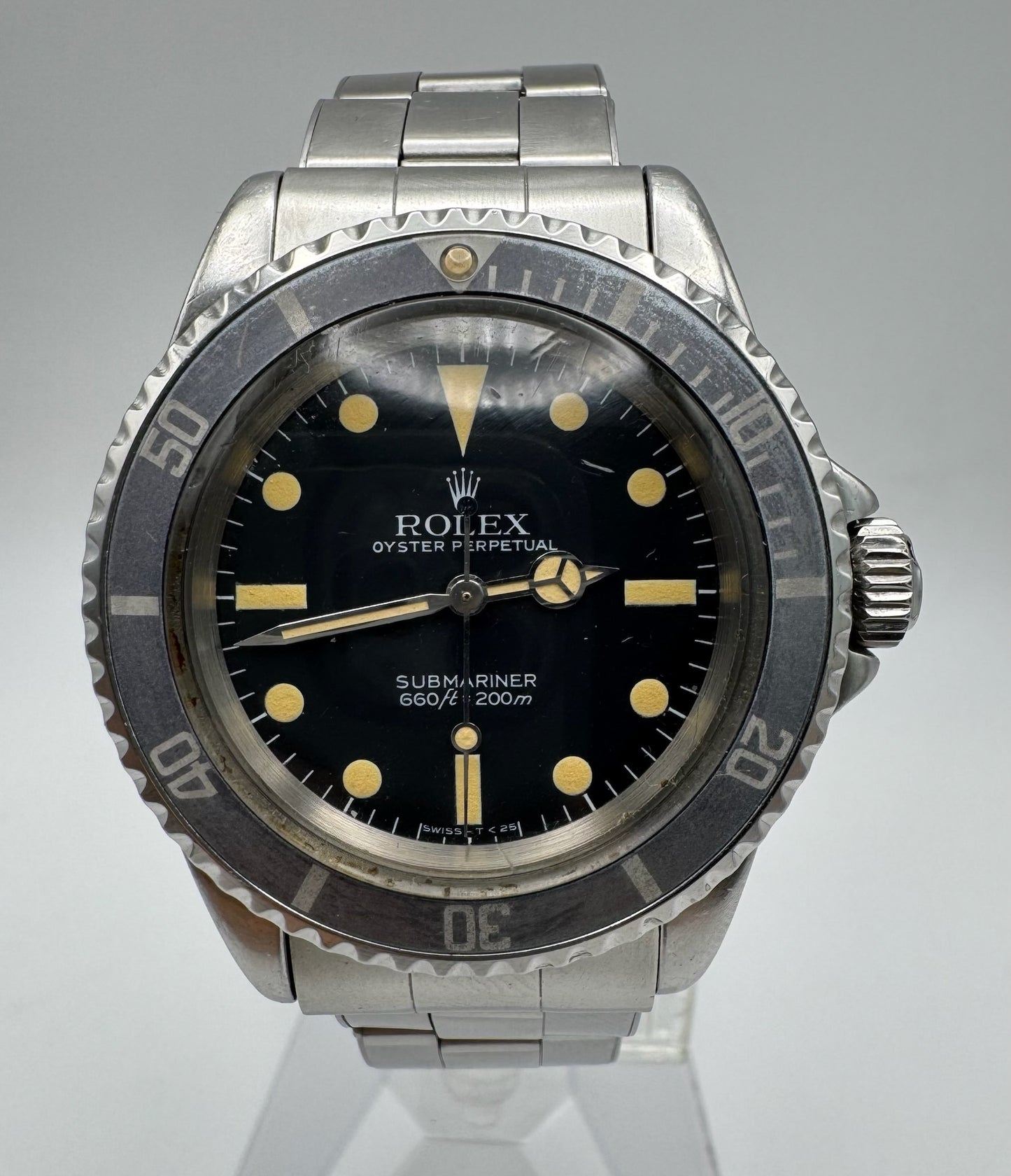 Rolex Submariner No Date 5513 Maxi Dial Yellow Patina Ghost Bezel 1966 (Serviced)