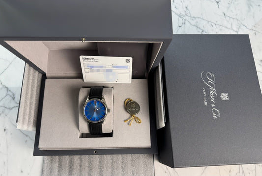 H. Moser & Cie Pioneer Centre Seconds Arctic Blue 2024 (Full-Set/Mint)