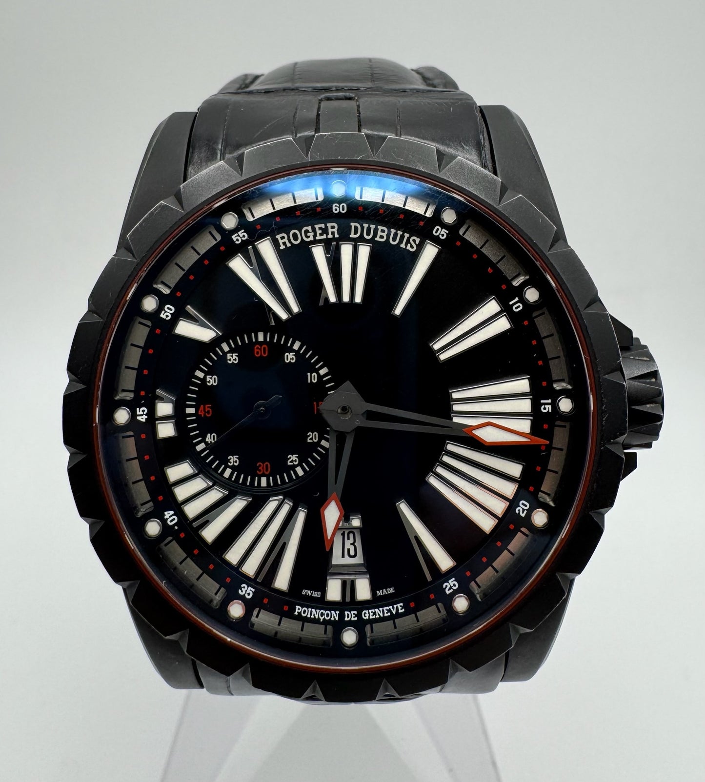 Roger Dubuis Excalibur DLC Titanium 45 Black Roman Dial (Serviced)