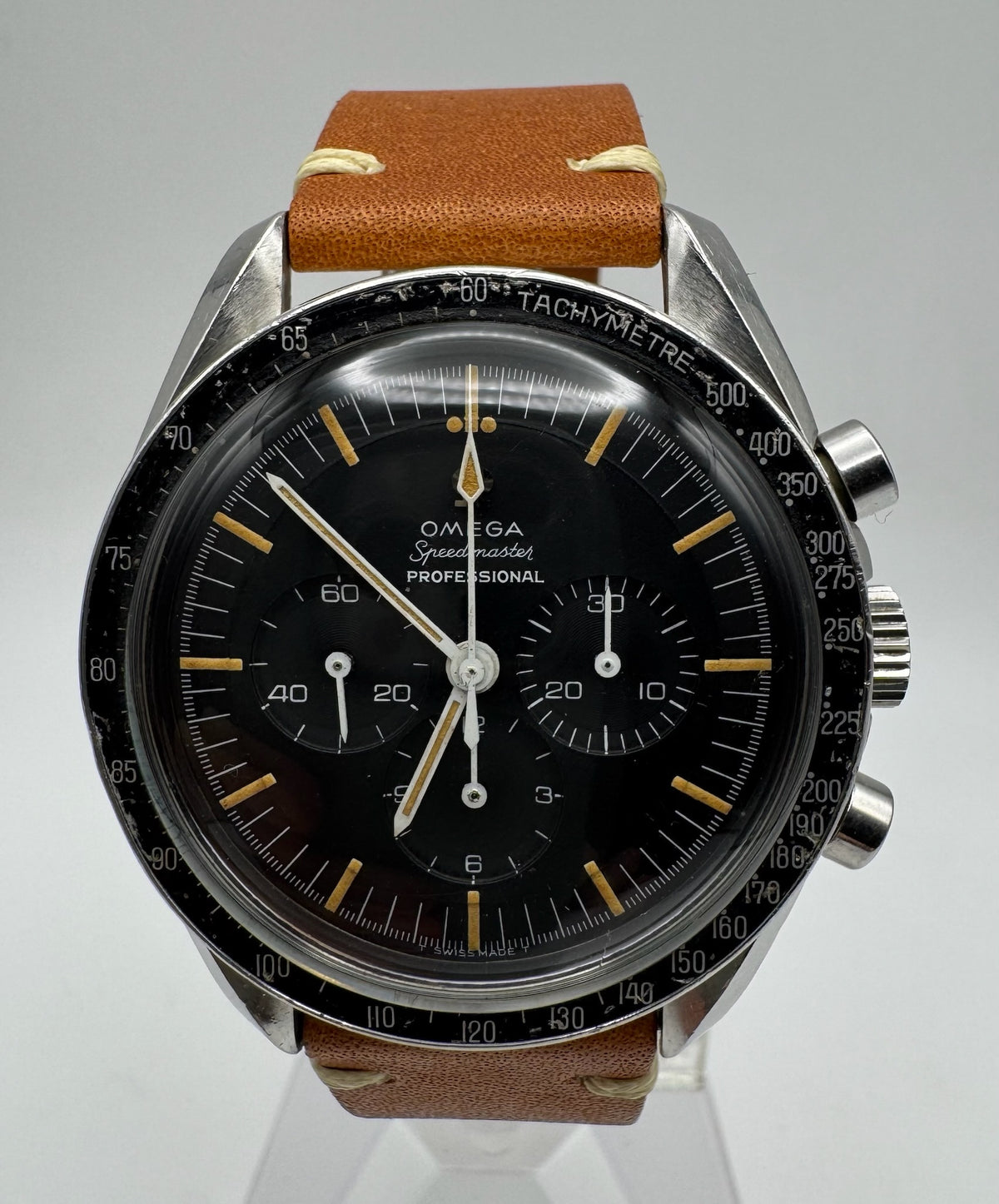 Omega Speedmaster Professional Moonwatch 105.012-65 Cal. 321 DON Bezel Pumpkin Patina 1965 (Unpolished/Serviced)