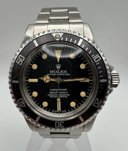 Rolex Submariner No Date 5512 Maxi Dial Yellow Patina 1966 (Serviced)