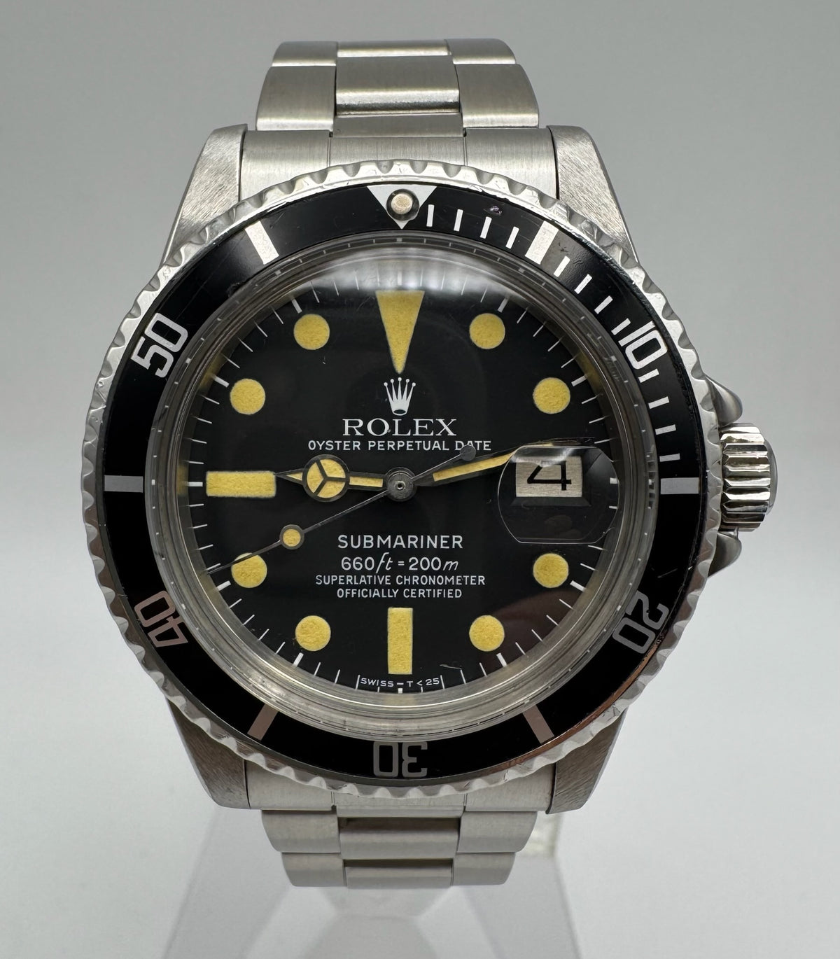 Rolex Submariner Date 1680 MK2 Yellow Patina 1978 (Serviced)