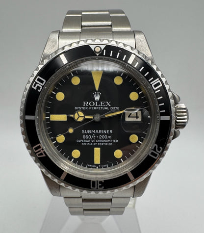 Rolex Submariner Date 1680 MK2 Yellow Patina 1978 (Serviced)