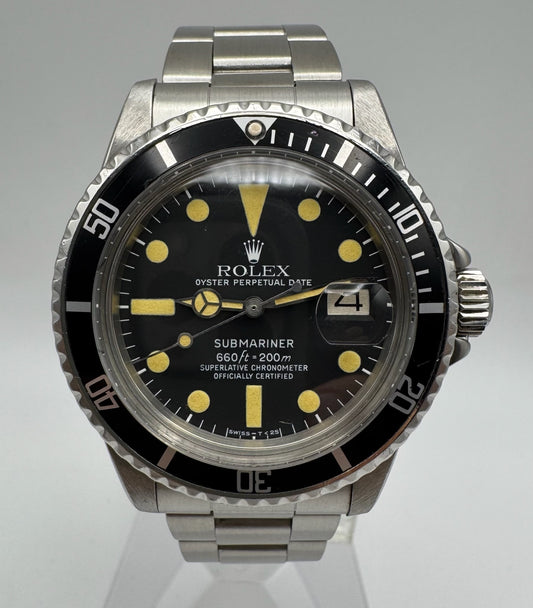 Rolex Submariner Date 1680 MK2 Yellow Patina 1978 (Serviced)
