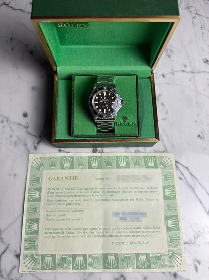 Rolex Submariner No Date 5513 MK3 Maxi/Lollipop Dial Blue Insert 1981 (Full-Set)