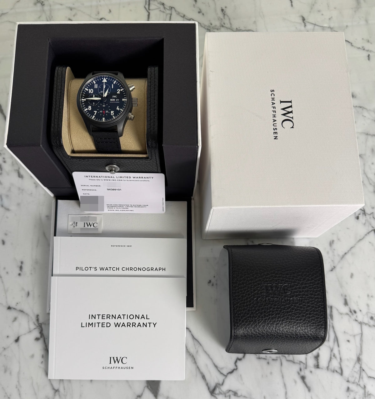 IWC Pilot Chronograph Top Gun IW389101 Black Dial Ceramic 44mm (Full-Set)