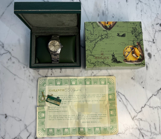 Rolex Air King Silver Dial 1981 (Full-Set/Unpolished/Serviced)