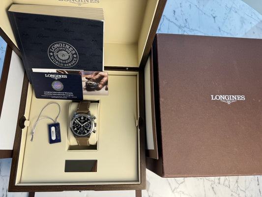 Longines Avigation Big Eye Chronograph Steel Automatic (Full-Set/Unpolished)