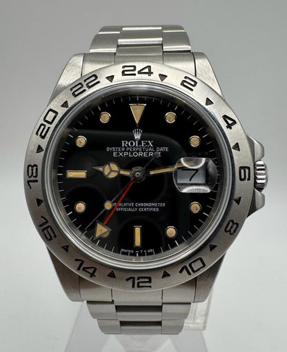 Rolex Explorer II 16550 Black Dial Yellow Patina 1983