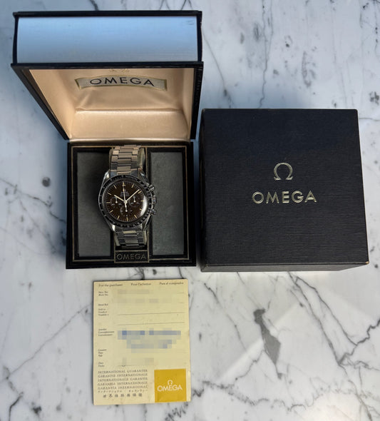 Omega Speedmaster Professional Moonwatch 145.022-69ST Caramel Tropical Dial Yellow Patina 1969 (Full-Set/Unpolished/Serviced)