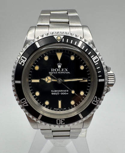 Rolex Submariner 5513 Glossy Dial Yellow Patina 1984 (Unpolished)