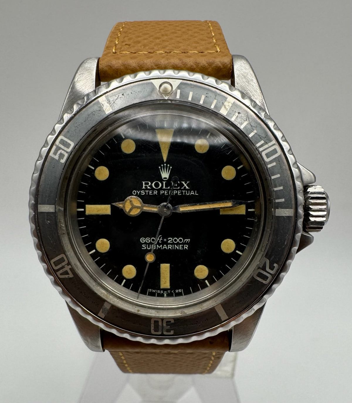 Rolex Submariner No Date 5513 Maxi Dial Feet First Yellow Patina Ghost Faded Bezel 1972