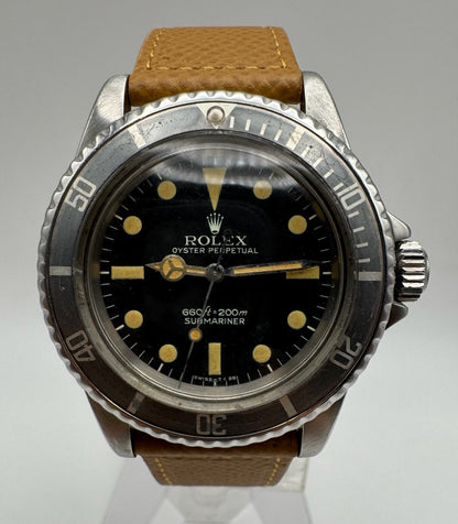 Rolex Submariner No Date 5513 Maxi Dial Feet First Yellow Patina Ghost Faded Bezel 1972