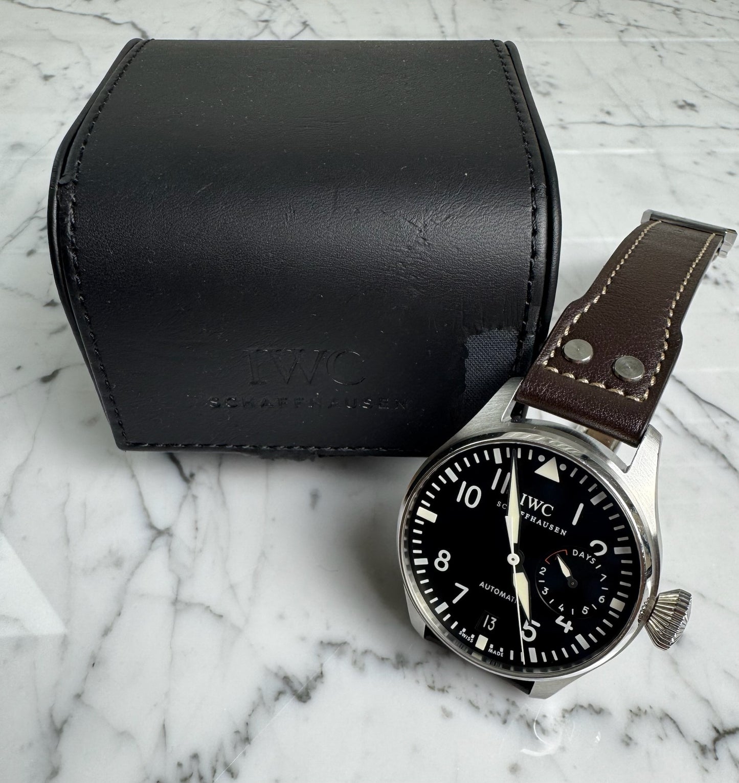IWC Big Pilot IW500401 Black Dial 2012 (Box/Unpolished)