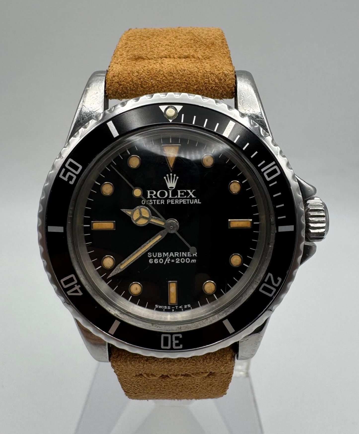 Rolex Submariner No Date 5513 Glossy Dial Pumpkin Lume 1965 (Serviced)
