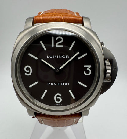Panerai Luminor Base PAM116 Titanium Tobacco Dial 2002 (Full-Set/Serviced)