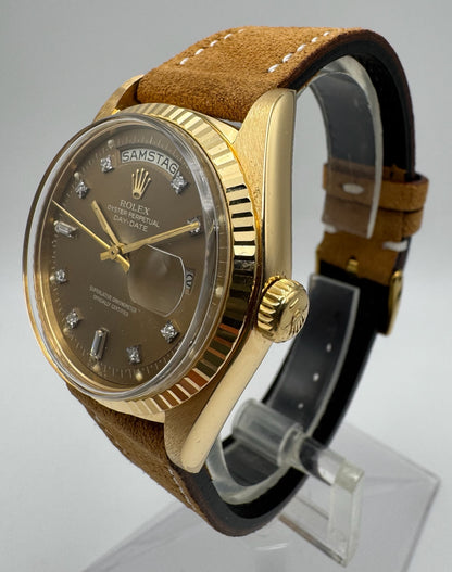Rolex Day-Date 36 1803 OEM Ghost Diamond Dial 1976 Very Rare (Serviced)