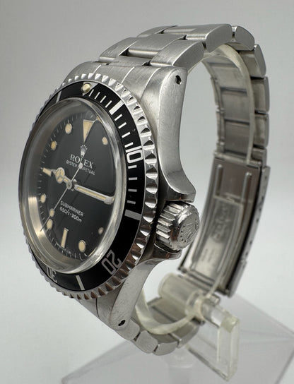 Rolex Submariner 5513 Glossy Dial Yellow Patina 1984 (Unpolished)