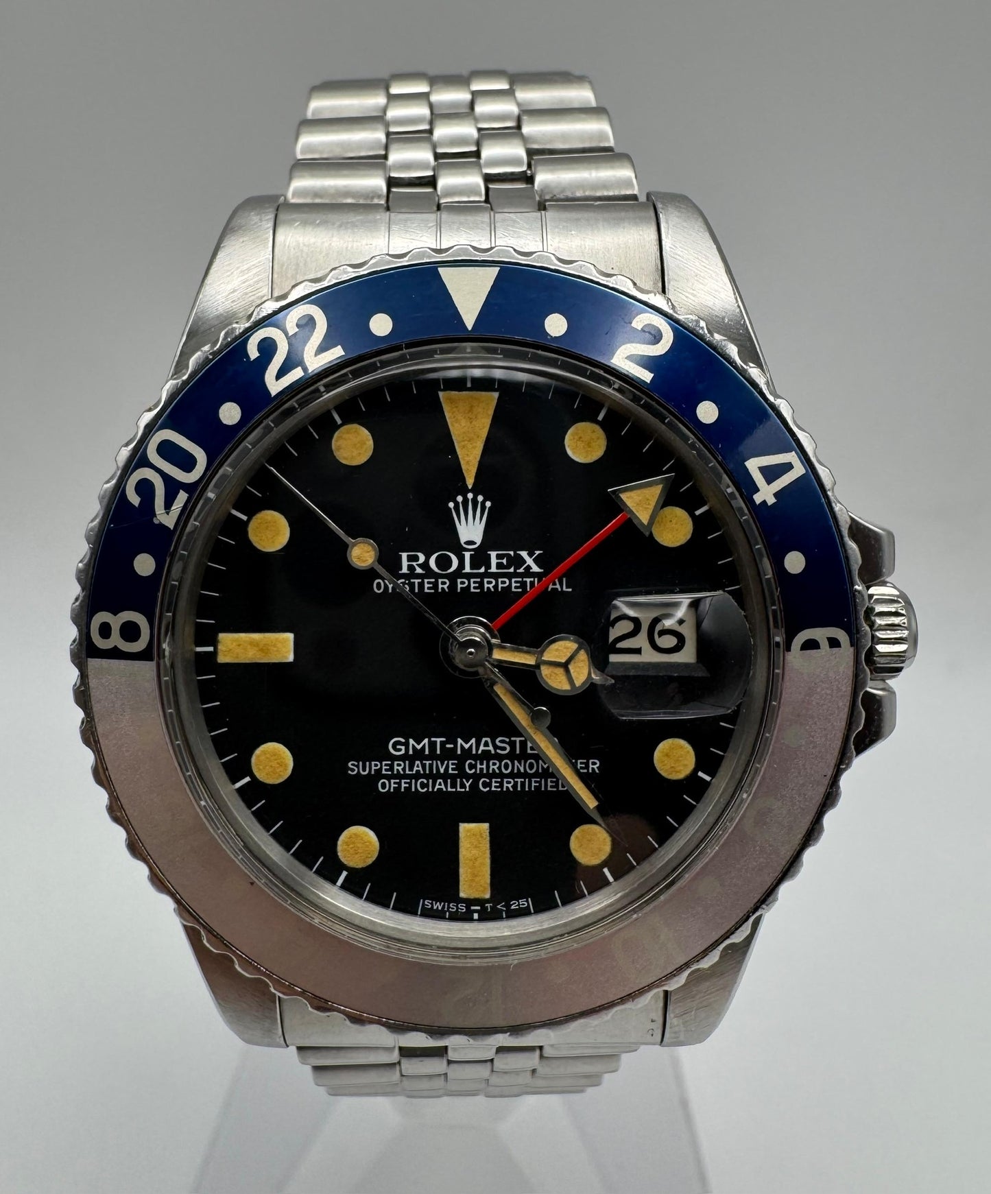 Rolex GMT-Master 1675 MK5 Pumpkin Patina Faded Red Pepsi Insert 1978 (Full-Set/Unpolished)