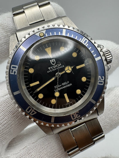 Tudor Submariner 7016/0 Yellow Patina Blue Insert 1968 (Serviced)