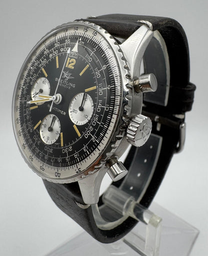 Breitling Navitimer 806 Vintage Steel Yellow Patina 1970 (Serviced)