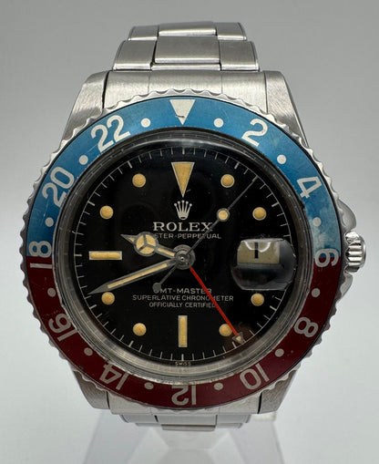 Rolex GMT-Master 1675 PCG Gilt Chapter Ring Pepsi 1960 (Full-Set/Serviced)