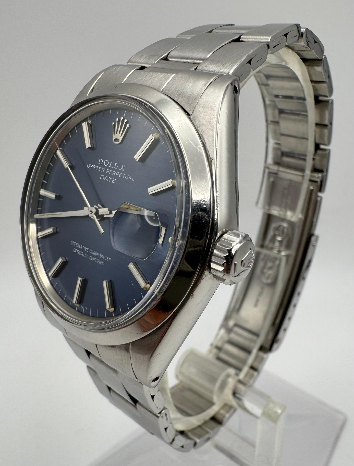 Rolex Oyster Perpetual Date Blue Dial 1967 (Serviced)