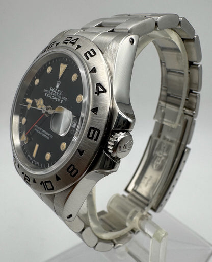 Rolex Explorer II 16550 Black Dial Yellow Patina 1983