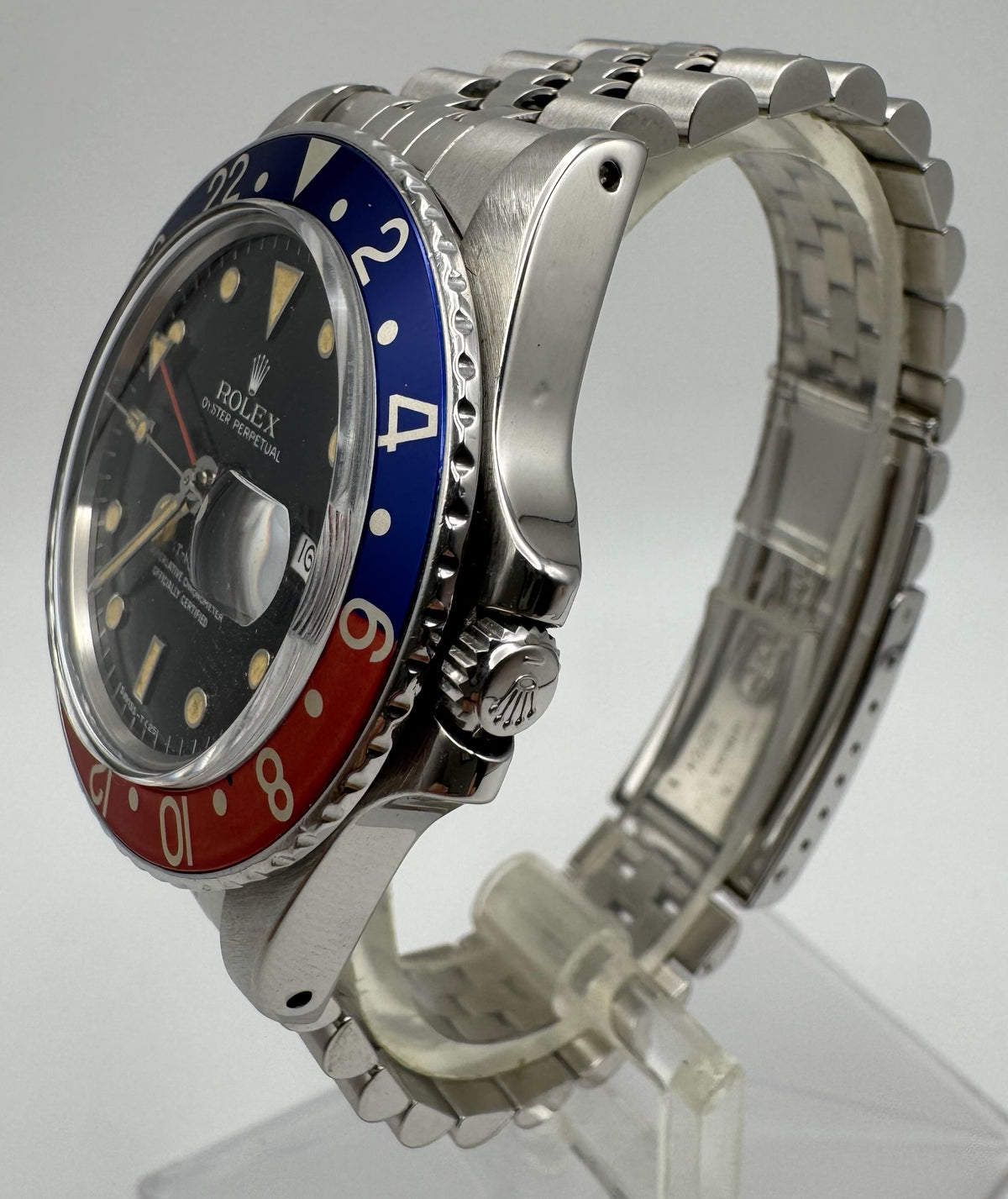 Rolex GMT-Master 16750 Jubilee Pepsi Yellow Patina 1984 (Serviced)