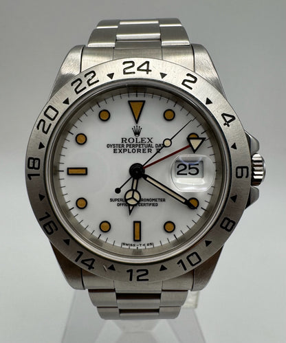 Rolex Explorer II 16570 Chicchi Di Mais Patina 1991 (Box)
