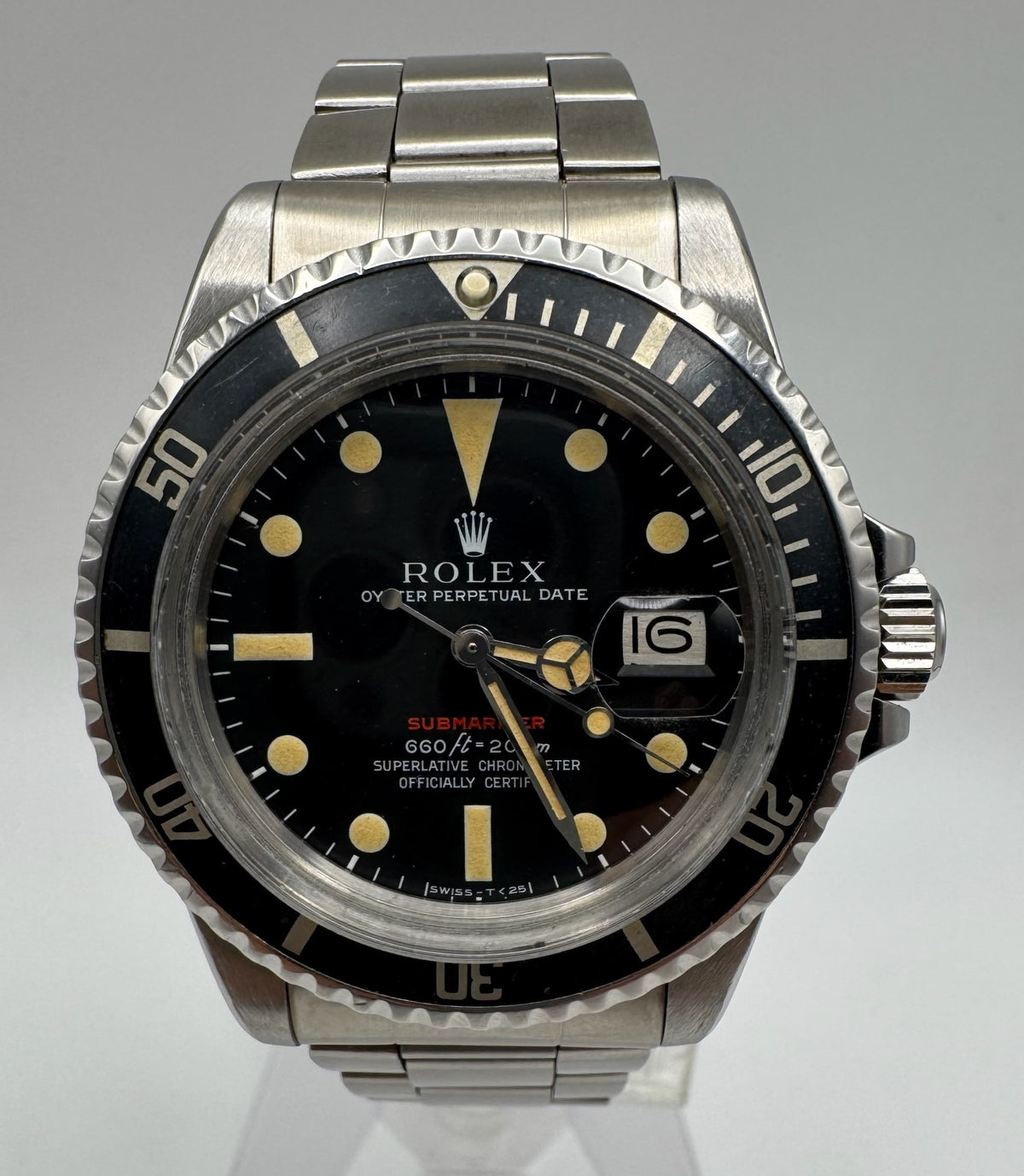 Rolex Submariner Date 1680 Red Yellow Patina 1972 (Full-Set/Serviced)