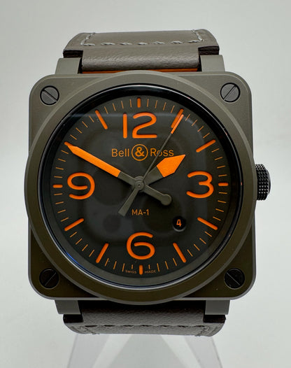 Bell & Ross BR 03-92 Ceramic Military Type Green Dial Limited Edition 999 pcs (Full-Set/Mint)