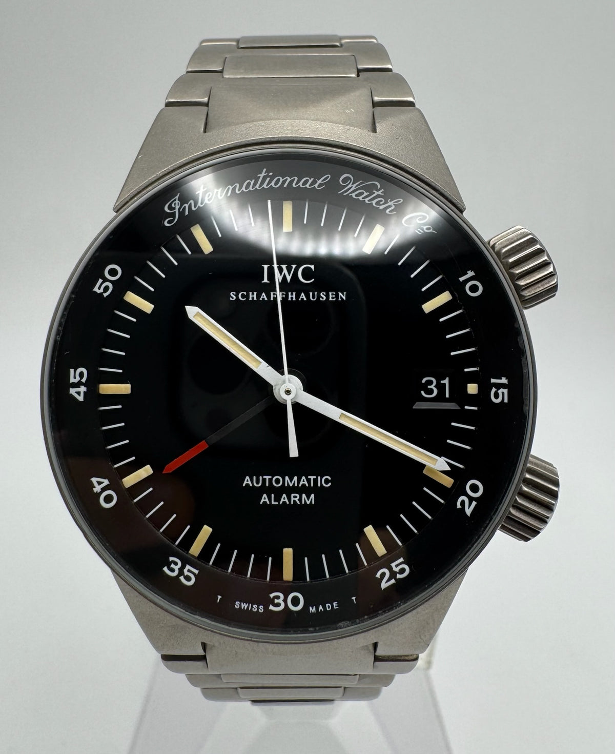 IWC GST Alarm 3537 Yellow Patina Tritium Dial 2002 (Full-Set/Unpolished)