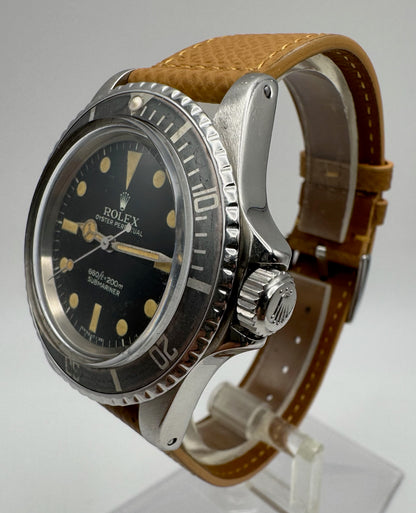 Rolex Submariner No Date 5513 Maxi Dial Feet First Yellow Patina Ghost Faded Bezel 1972
