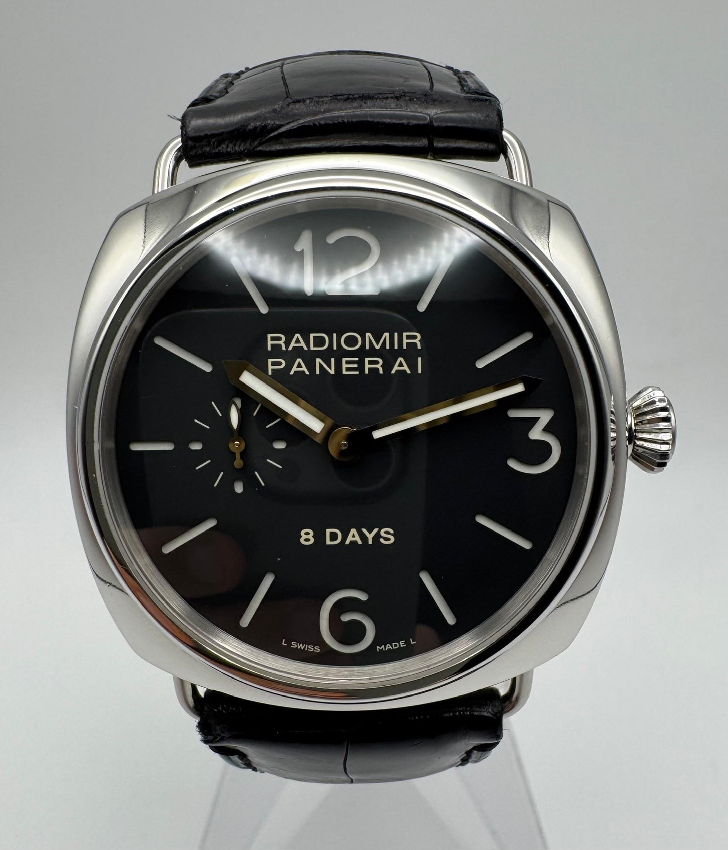 Panerai Radiomir 8 Days PAM190 JLC Movement Black Dial 2006 (Full-Set)