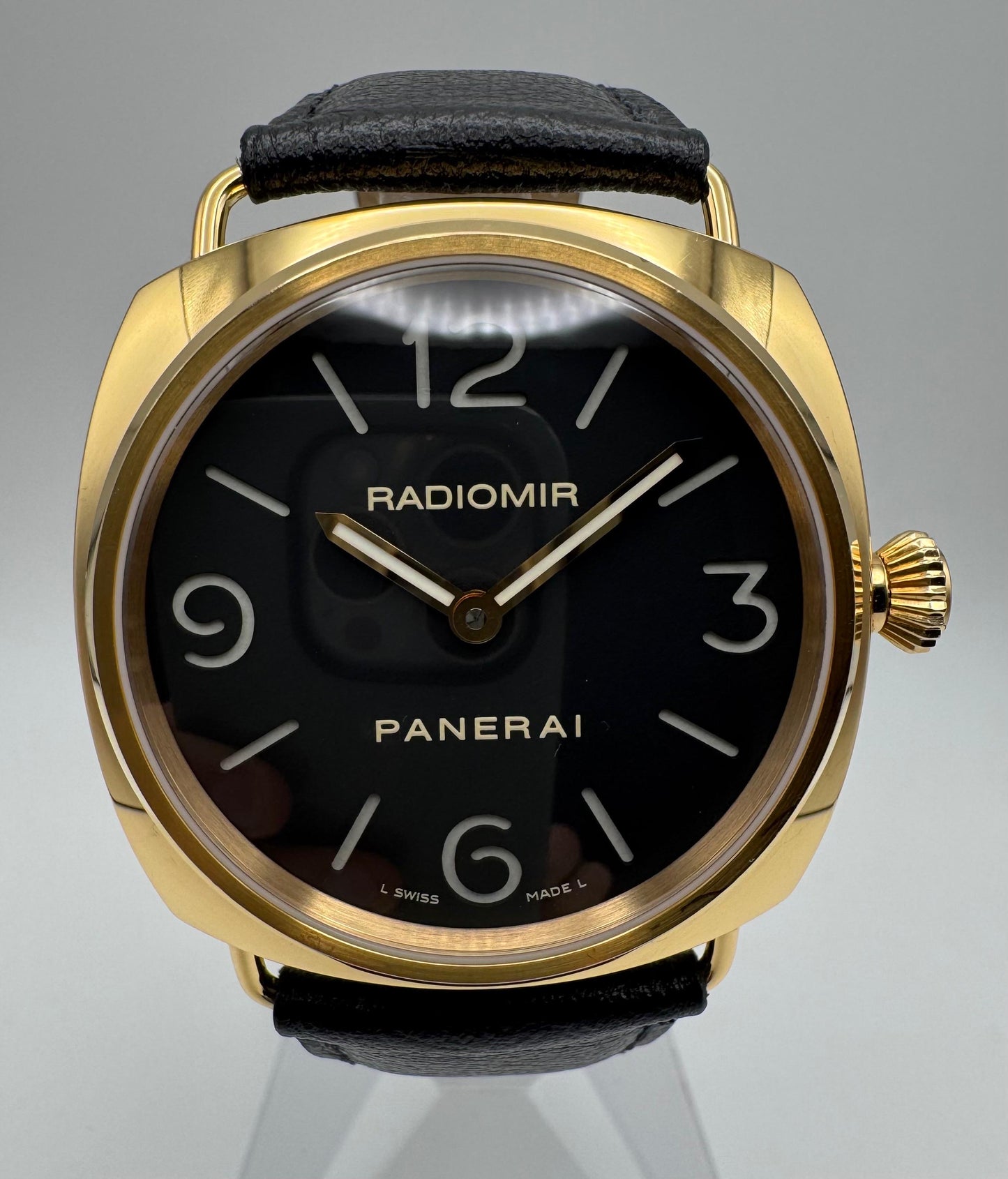 Panerai Radiomir Base PAM231 Rose Gold 45 Black Dial 2010 (Full-Set/Unpolished)