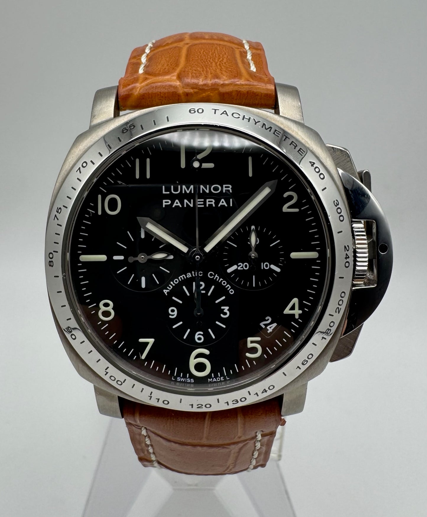 Panerai Luminor Chrono PAM00074 Titanium/Steel Zenith El Primero Movement 2002 (Full-Set/Serviced)