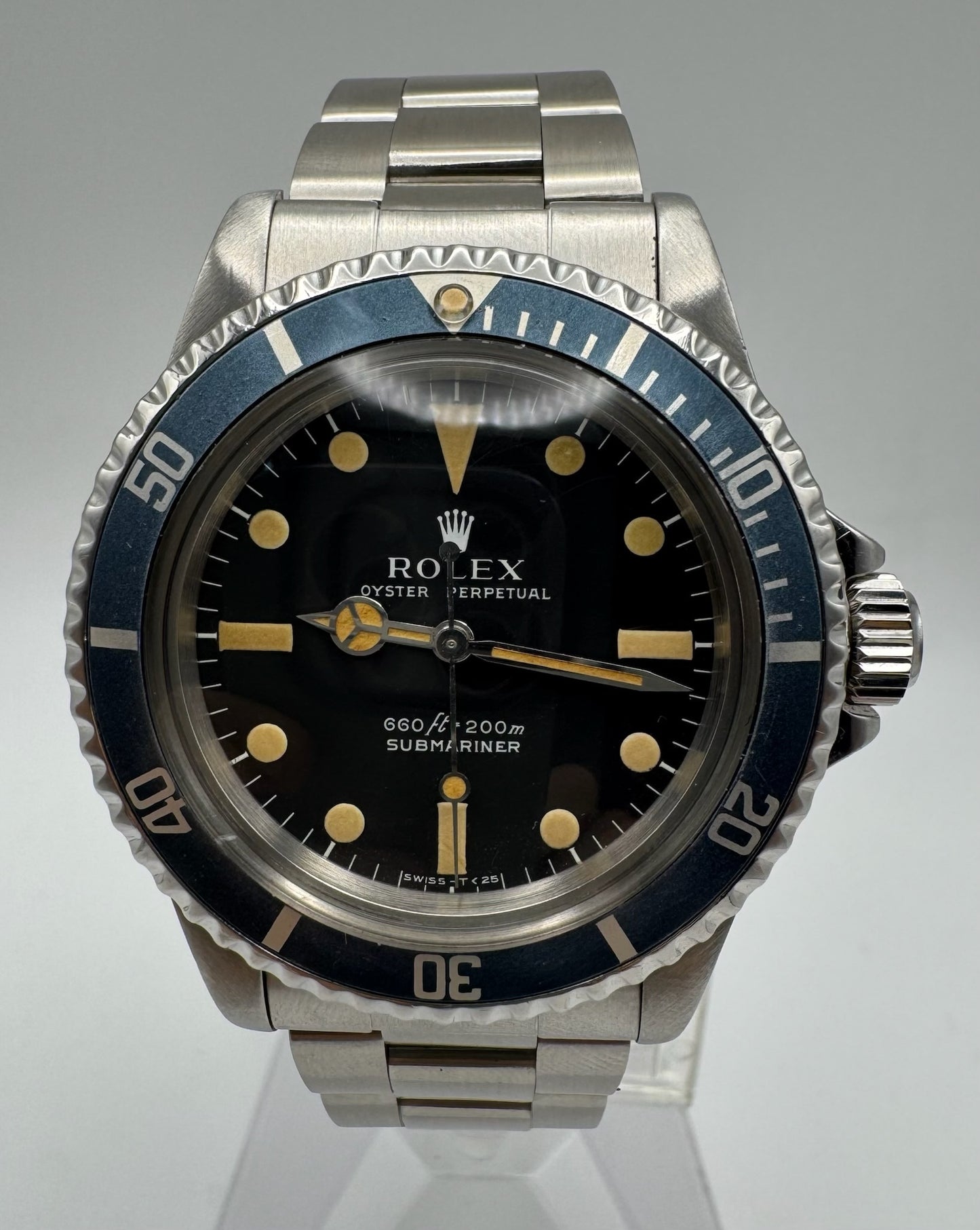 Rolex Submariner (No Date) 5513 Maxi Dial Pumpkin Patina Faded Insert 1979 (Full-Set/Serviced)