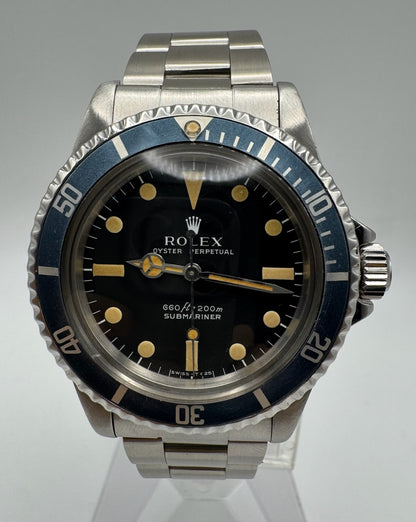 Rolex Submariner (No Date) 5513 Maxi Dial Pumpkin Patina Faded Insert 1979 (Full-Set/Serviced)