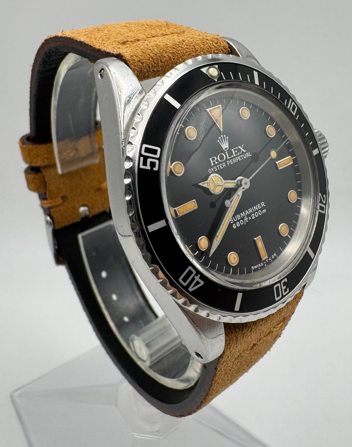 Rolex Submariner No Date 5513 Glossy Dial Pumpkin Lume 1965 (Serviced)